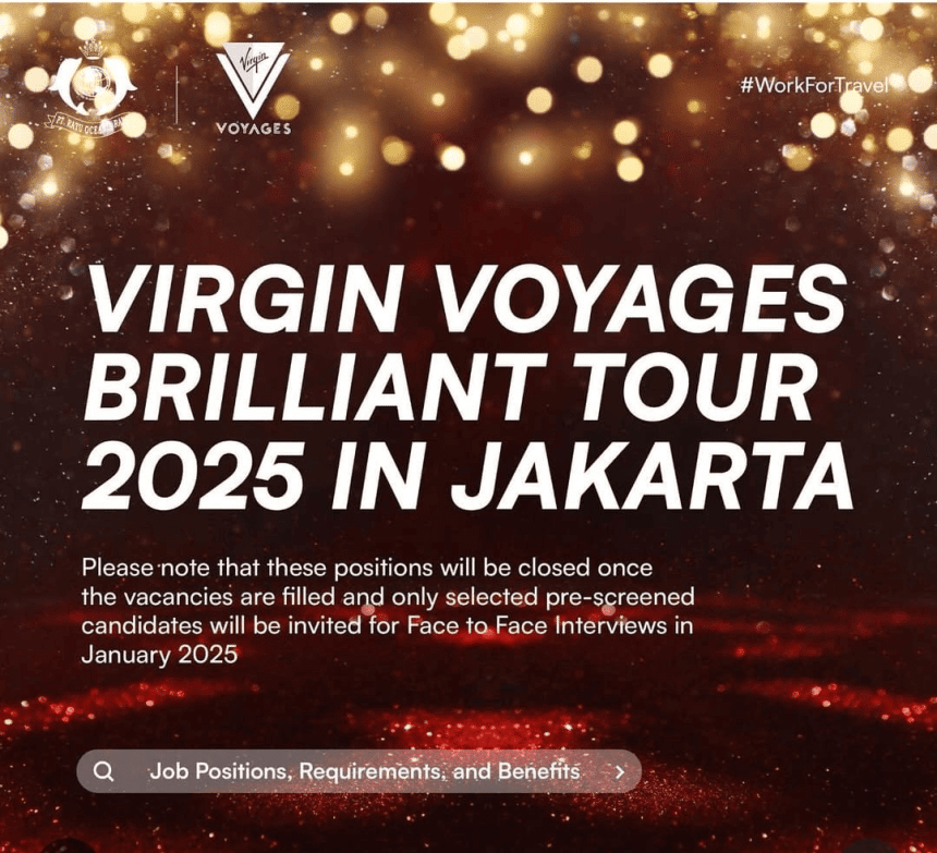 lowongan virgin voyages terbaru