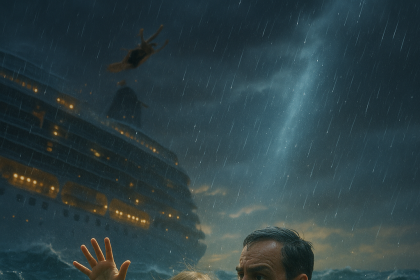 Ayah melompat untuk menyelamatkan putrinya yang jatuh ke laut dari kapal pesiar Disney